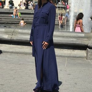 Express shirt dress with slit💃💅🏻